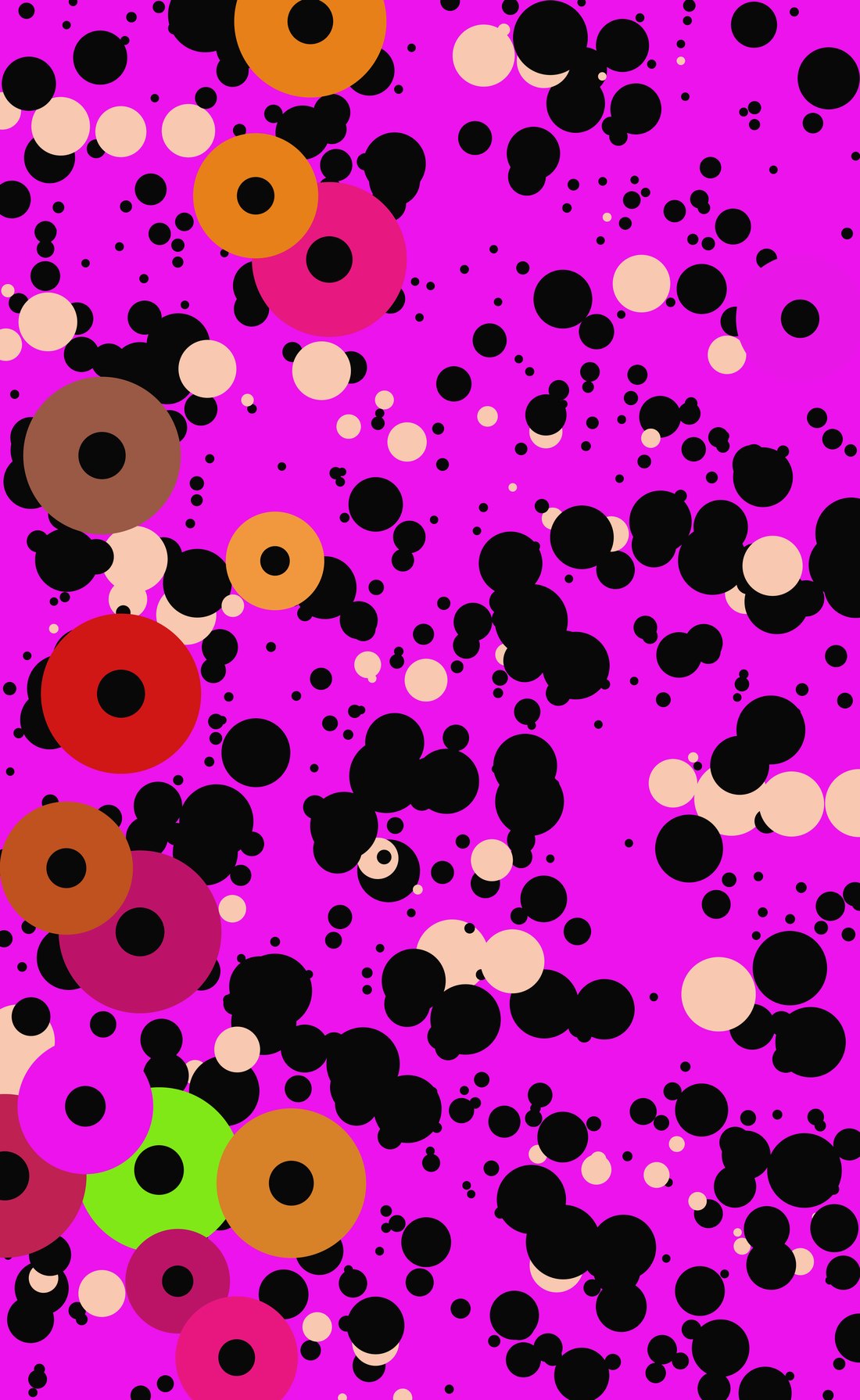 Warm Dusk — a photo's mood painted in Kusama style